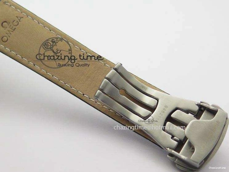 0322 Minimalist Speedmaster Apollo XVII Gray Dial On Black Leather Strap Manual Winding Chrono Movement 8222